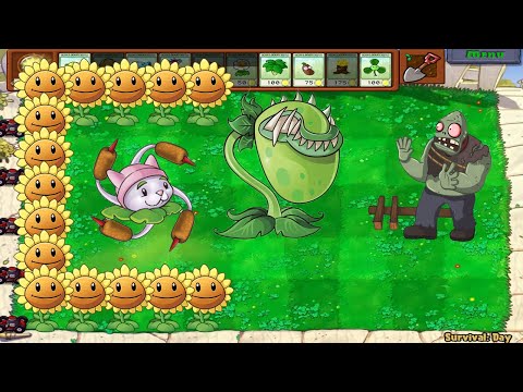Plants vs Zombies hack - 99 Cattail vs Chomper Mod vs Gargantuar and Zomboss