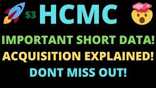 HCMC CRAZY SHORT DATA INFO! ACQUISITION EXPLAINED! EASY TRADES! DONT MISS OUT! HCMC ANALYSIS!