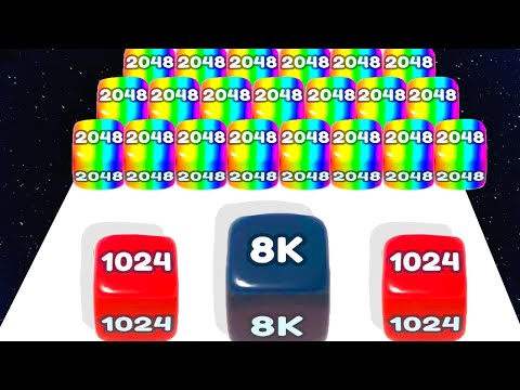 Jelly Run vs TRACE MERGE 2048: New Update - Level 99998 - Gameplay Mobile Android, iOS