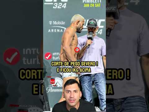 LUTADOR NAO BATEU O PESO APESAR DE ESTA EM ESTADO CRITIVO !! #ufc #ufc324 #deivesonfigueiredo