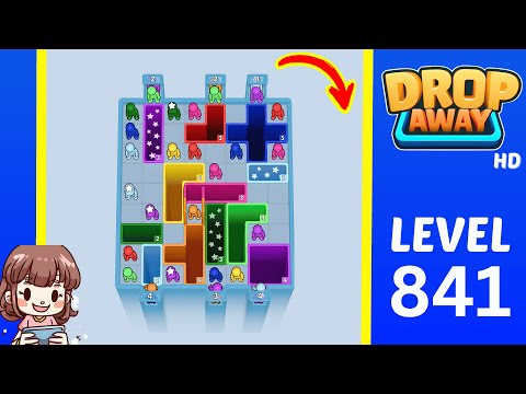 Drop Away Level 841 Solution Walkthrough