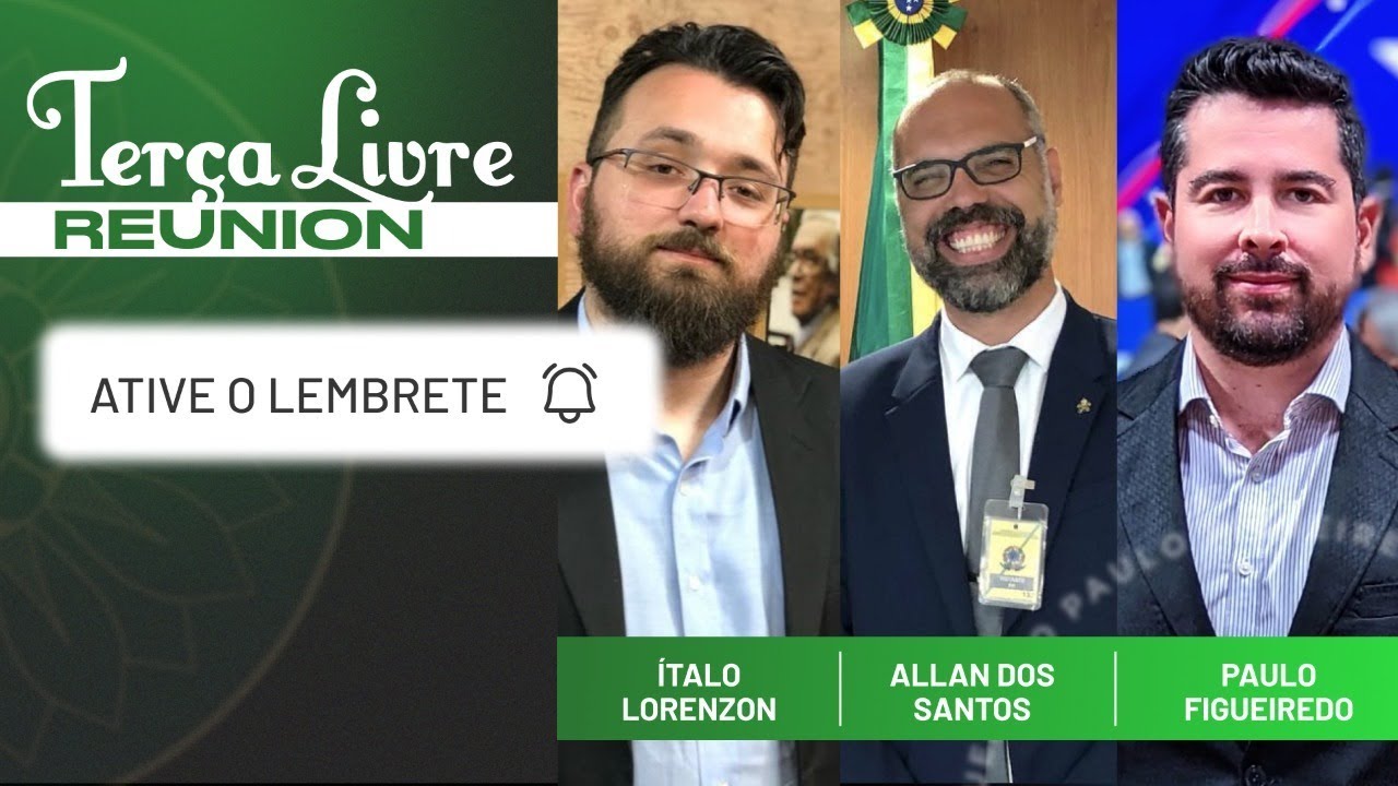 TERÇA LIVRE REUNION AO VIVO! Paulo Figueiredo, Allan dos Santos e Ítalo Lorenzon Juntos Novamente!