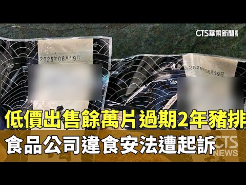 低價出售餘萬片過期2年豬排　食品公司違食安法遭起訴