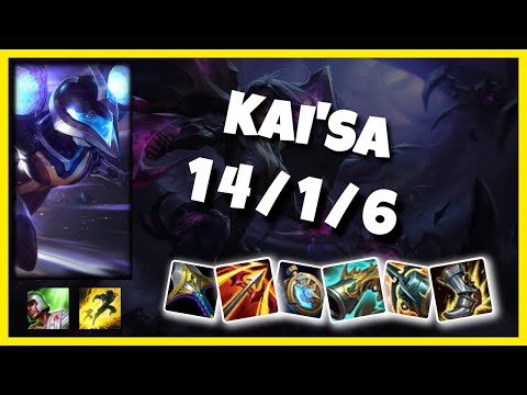 Kai'Sa vs Jhin OCE Challenger BOT (14/1/6) - v11.3