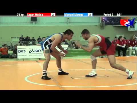 Logan Molina vs. Michael Moreno at 2013 ASICS University Nationals - FS