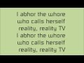 Reality TV - Serj Tankian lyrics 