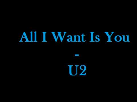 Me singing All I Want Is You from U2