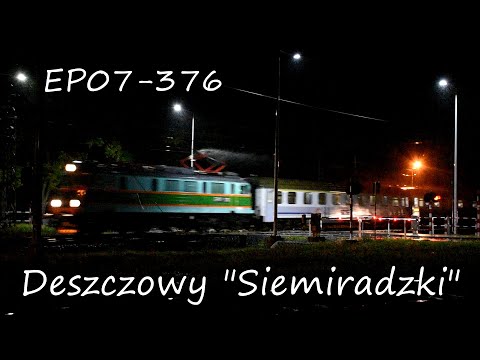 Deszczowy "Siemiradzki" | EP07-376 z pociągiem IC 3604