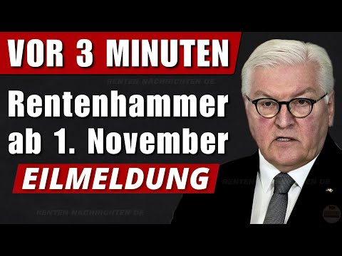 🚨 TODAY at 9:00 AM! BREAKING NEWS: Pension hammer from November 1, 2025 – 8 changes for millions ...