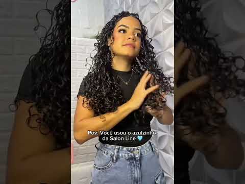 Durinho de creme perfeito com Definição Natural. Adquira o seu kit no app! 🩵 @zx.santana #salonline