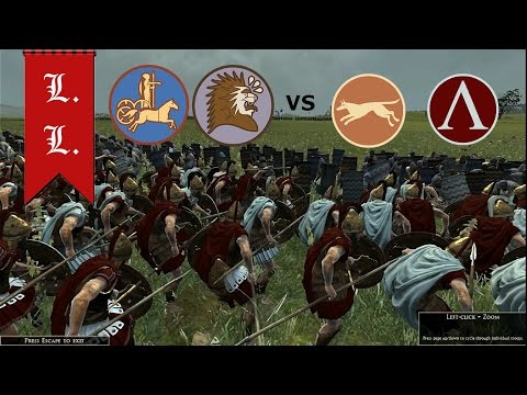 Rome II Total War - Online gameplay - 2vs2 Iceni, Colchis vs Epirus, Sparta (#4)