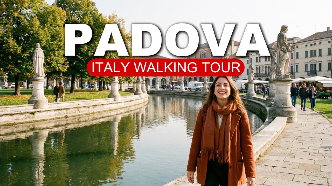 Immersive street-level walking tour through Padova Prato Valle, Italy, showcasing authentic urban landscapes, local architecture, and the vibrant atmosphere of the city's neighborhoods
