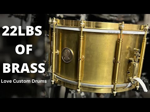 Brass Snare Drum Review - 8x14 3mm // OMNI-BRASS by Love Custom Drums