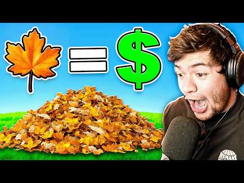 Gané MILLONES vendiendo HOJAS SECAS!! 😎🔥