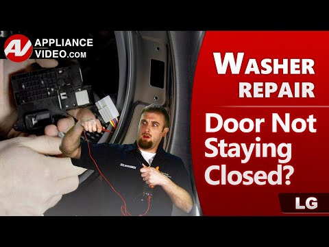 How to fix LG Washer with A Door that will not Stay Closed - Troubleshooting & Diagnostics