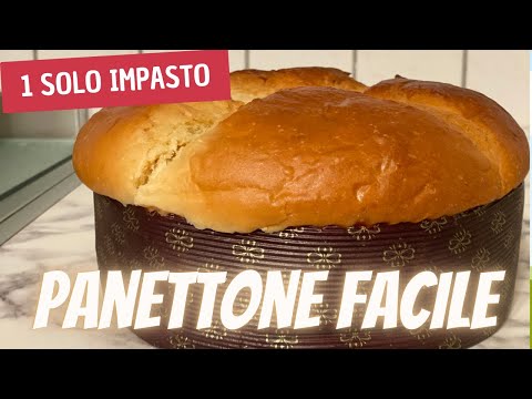 Panettone con lievito di birra ricetta facile con 1 solo impasto