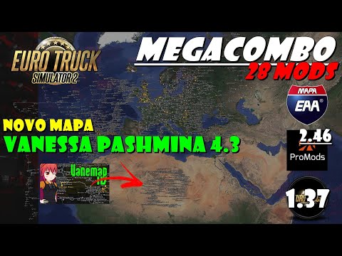 ETS 2 | 1.37 #5 | NOVO VANESSA PASHMINA 4.3 NO MEGA COMBO DO PROMODS 2.46 COM 28 MODS