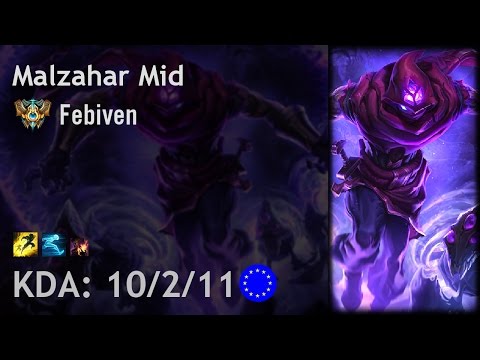 Malzahar Mid vs Ryze - Febiven - EUW Challenger Patch 6.23