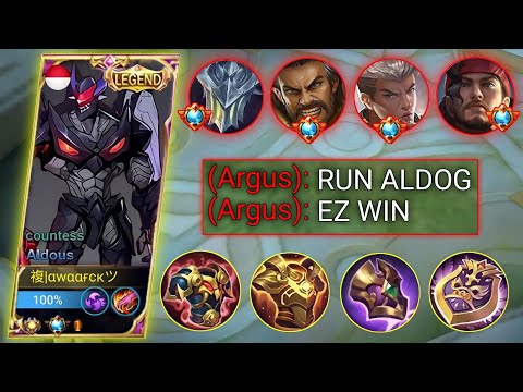 TOP GLOBAL ALDOUS TANK BUILD VS TRASHTALKER WHO WIN?