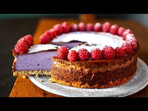 Cheesecake vegan aux framboises