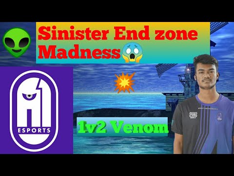 Sinister end zone madness😱|Sinister 1v2 venom with op Skill|@sinisterplaysyt 👽