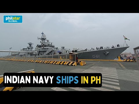 Indian Navy vessels INS Delhi, INS Shakti and INS Kiltan arrived at the port of Manila