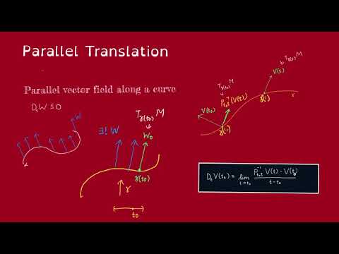 Geodesics (part 5) Parallel Transport