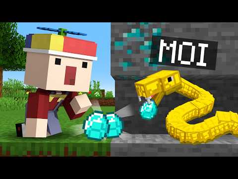 Troll ce KIKOO avec un Serpent PROTECTEUR sur Minecraft !
