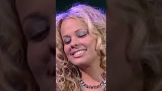 the moment of truth TV series. woman let all the sescret out in front her man and famillies