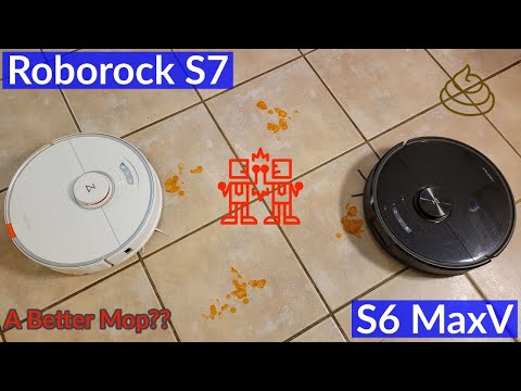 Roborock S7 vs S6 MaxV - Head to Head Mopping Tests.  Is The S7 Better?