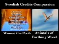 SWED Nya Äventyr Med Nalle Puh TV3 Winnie The Pooh The Animals Of Farthing Wood Intro Comparison