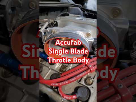 The Accufab Single Blade Throttle Body for DOHC 4.6 Mustang Cobra Engines Works Great!
