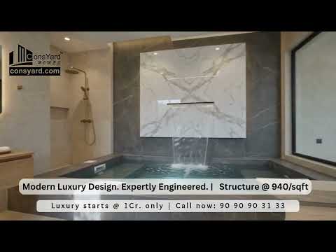 Luxury Bathroom Design | Modern Elegance, Waterproofing & Strong Construction | Consyard Homes 2026!