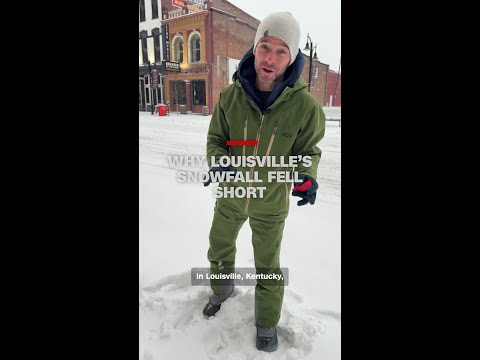 Why Louisville’s snowfall fell short