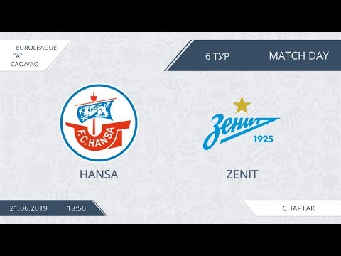 AFL19. Euroleague. CAO/VAO. Division А. Day 6. Hansa - Zenit.
