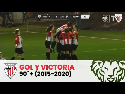 Imagen de portada del video ⚽ Gol y victoria en el 90’+ (2015-2020) | Athletic Club Femenino