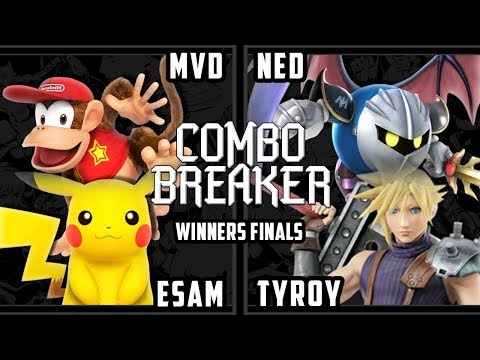 Combo Breaker 2018 Smash 4 - PG | ESAM & PG | MVD Vs. Ned & tyroy -  Wii U Doubles Winners Finals