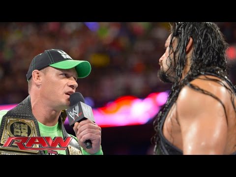 John Cena confronts Roman Reigns: Raw, July 14, 2014