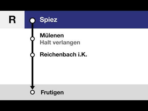 BLS Ansagen » R Spiez — Frutigen (HVZ) (2023) | SLBahnen