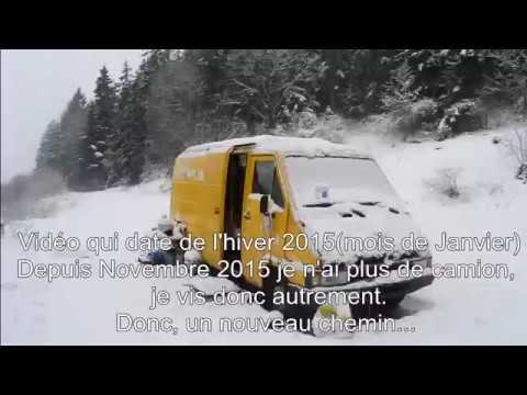 Vivre en camion(Hiver 2015)-Bloqué par la neige dans la nature.