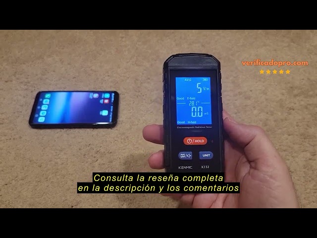 Vídeo relacionado con KENMIC Medidor EMF, Detector EMF 3 en 1 Detector de Radiación de Campo Electromagnético Portátil para EF, RF, MF, Señal WiFi, Adecuado para el Hogar, la Oficina, Inspecciones EMF y Caza de Fantasmas