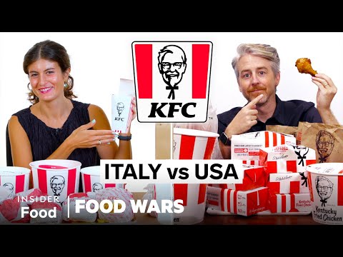 美國 vs 意大利肯德基 | 美食大戰 | Insider Food (US vs Italy KFC | Food Wars | Insider Food)