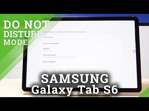 How to Enable DND Mode in Samsung Galaxy Tab S6 – Silent Mode