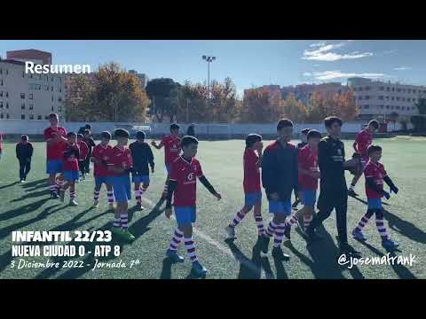 INFANTIL J7ª 22/23 🎥RESUMEN ALGUNOS GOLES, JUGADAS CD NUEVA CIUDAD 0 ATLETICO PUEBLONUEVO 8