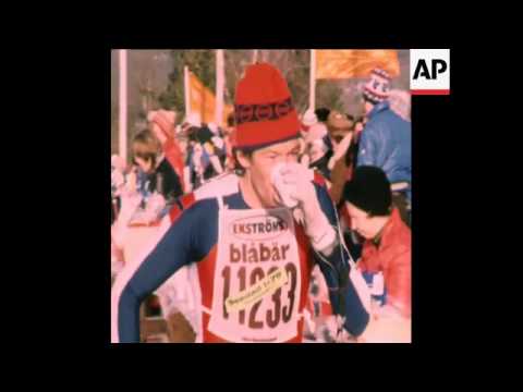 SYND 5 3 79 12000 SKIERS TAKE PART IN CROSS COUNTRY SKI RACE IN SALEN