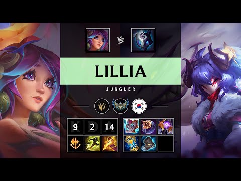 Lillia Jungle vs Kindred: Triple Kill, Legendary - KR Challenger Patch 25.S1.2