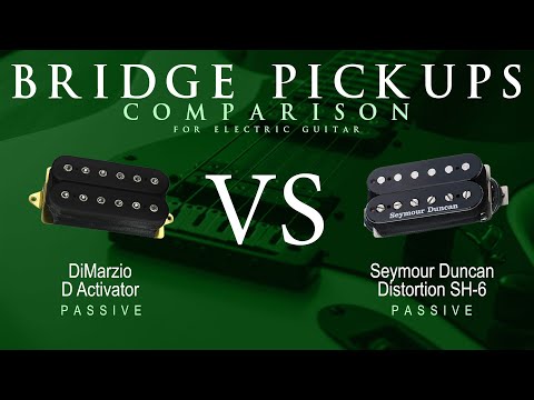 DiMarzio D ACTIVATOR vs Seymour Duncan DISTORTION SH-6 - Bridge Pickup Guitar Tone Comparison Demo