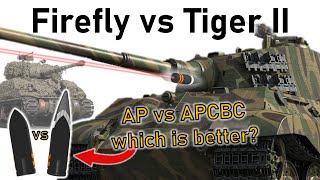 SHERMAN FIREFLY vs TIGER II | AP vs APCBC | 17pdr Armour Penetration Simulation