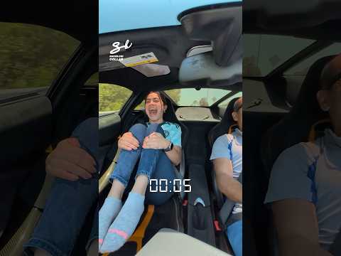 Her reaction is priceless...😂 #cars #acceleration #funny