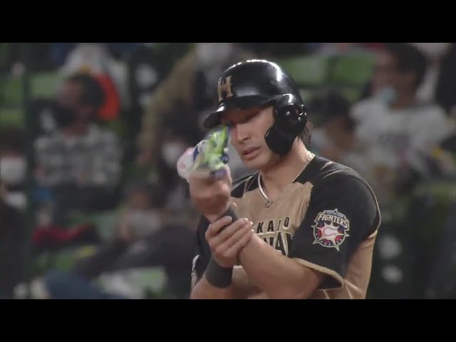 【3回表】17試合連続ヒット!! 絶好調のファイターズ・大田が2点タイムリーヒットを放つ!! 2020/9/24 L-F